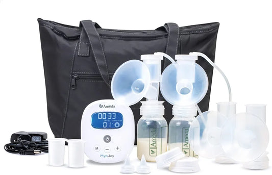 Ameda MYA Joy Double Electric Breast Pump & Accessories + Breast Pump Bag